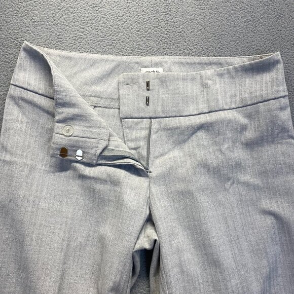 CACHE Women's Gray Stripe Wide Leg Dress Pants Size 2,Stretch,Zipp.USA - Picture 4 of 10